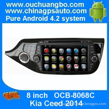 Ouchuangbo Car Radio Stereo System for Kia Ceed 2014 Android 4.2 DVD USB iPod 3G Wifi Bluetooth TV